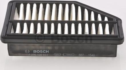 BOSCH F 026 400 161 - Воздушный фильтр, двигатель autodif.ru