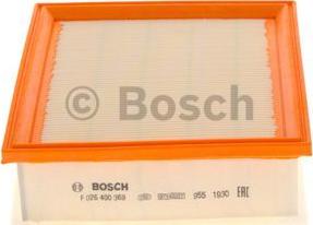 BOSCH F 026 400 369 - Воздушный фильтр, двигатель autodif.ru