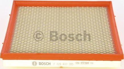 BOSCH F 026 400 385 - Воздушный фильтр, двигатель autodif.ru