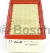 BOSCH F 026 400 376 - Воздушный фильтр, двигатель autodif.ru