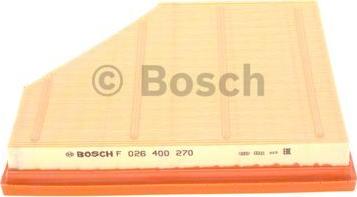 BOSCH F 026 400 270 - Воздушный фильтр, двигатель autodif.ru