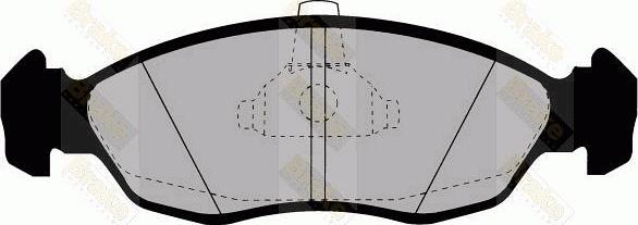 Brake Engineering PA1166 - Тормозные колодки, дисковые, комплект autodif.ru