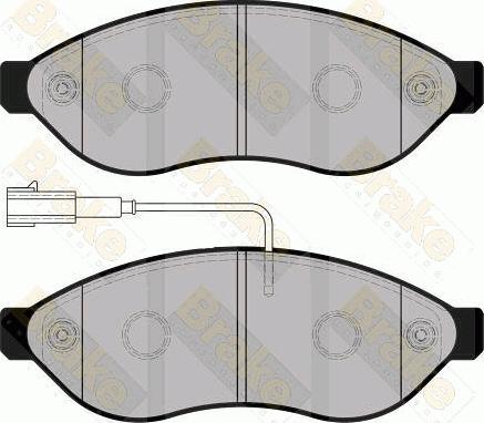 Brake Engineering PA1754 - Тормозные колодки, дисковые, комплект autodif.ru