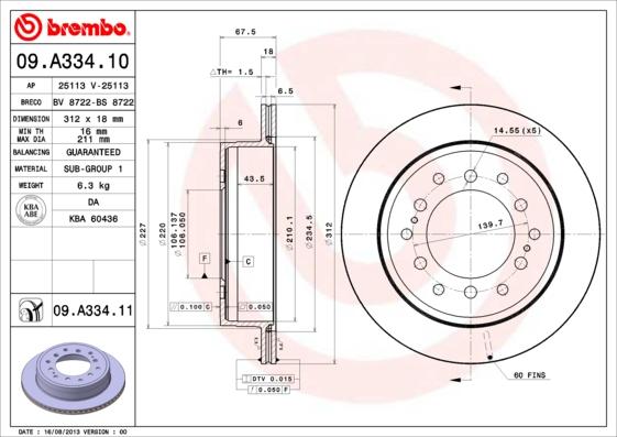 Breco BS 8722 - Тормозной диск autodif.ru