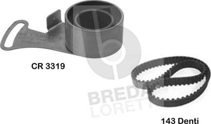 Breda Lorett KCD0411 - Комплект зубчатого ремня ГРМ autodif.ru