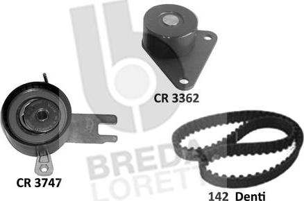 Breda Lorett KCD0765 - Комплект зубчатого ремня ГРМ autodif.ru