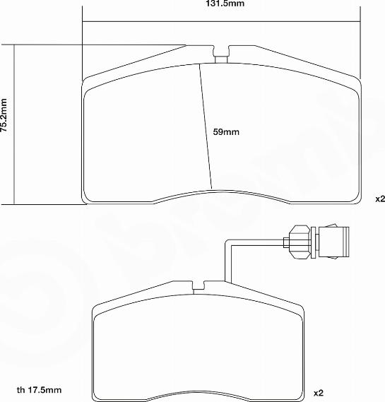Brembo 07.B314.14 - Комплект высокоэффективных тормозных колодок autodif.ru