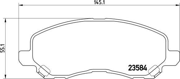 Brembo P 11 026 - Тормозные колодки, дисковые, комплект autodif.ru