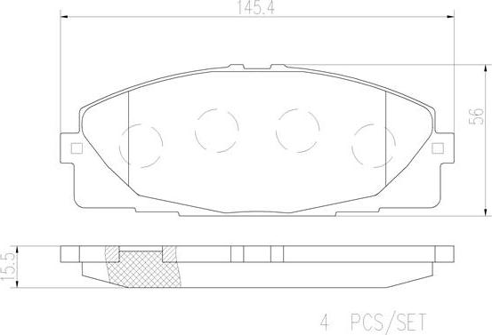 Brembo P83139N - Тормозные колодки, дисковые, комплект autodif.ru