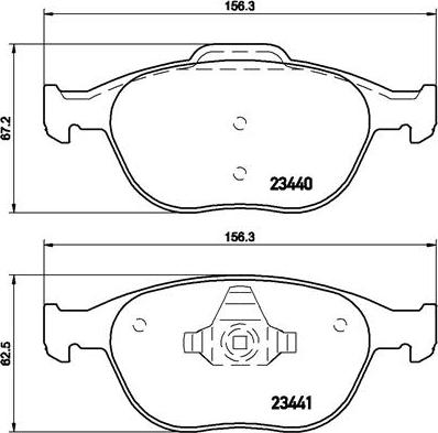 Brembo P 24 071 - Тормозные колодки, дисковые, комплект autodif.ru