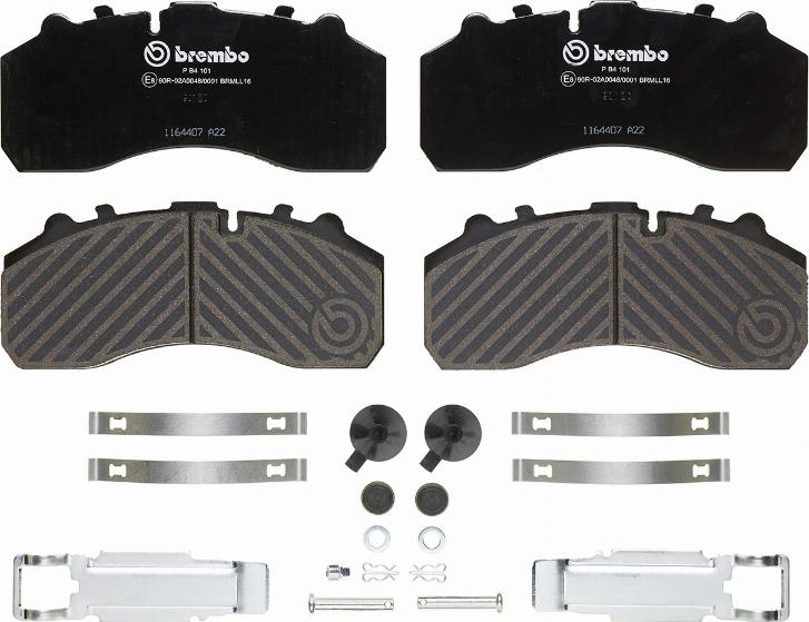 Brembo P B4 101 - Тормозные колодки, дисковые, комплект autodif.ru