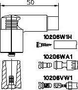 Bremi 10206VW1 - наконечник провода высоковольтного!\ VW Golf/Polo, Audi 80/100/A2, BMW 3/5 E12/E23 81-90 autodif.ru
