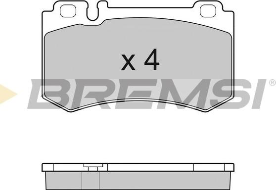 Bremsi BP3164 - Тормозные колодки, дисковые, комплект autodif.ru