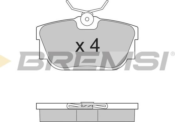 Bremsi BP2958 - Тормозные колодки, дисковые, комплект autodif.ru