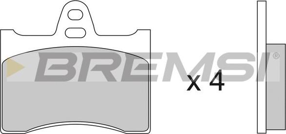 Bremsi BP2117 - Тормозные колодки, дисковые, комплект autodif.ru