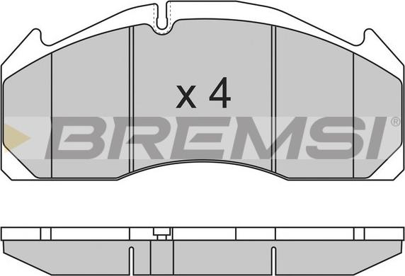 Bremsi BP7317 - Тормозные колодки, дисковые, комплект autodif.ru