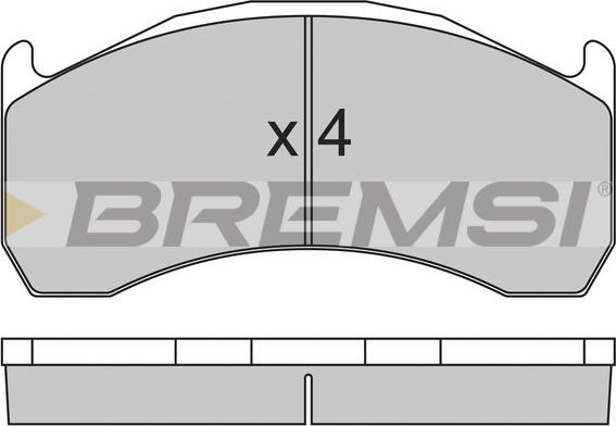 Bremsi BP7320 - Тормозные колодки, дисковые, комплект autodif.ru