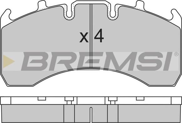 Bremsi BP7323 - Тормозные колодки, дисковые, комплект autodif.ru