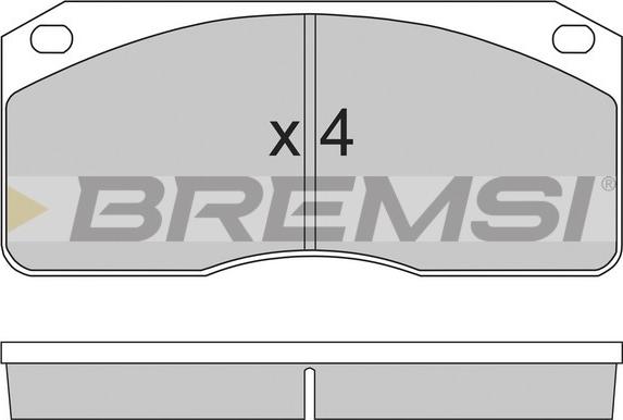Bremsi BP7238 - Тормозные колодки, дисковые, комплект autodif.ru