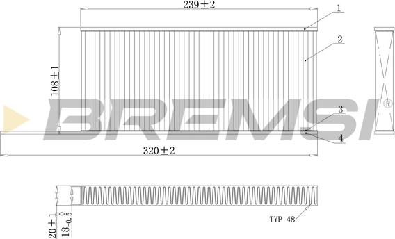 Bremsi FC0863 - Фильтр воздуха в салоне autodif.ru