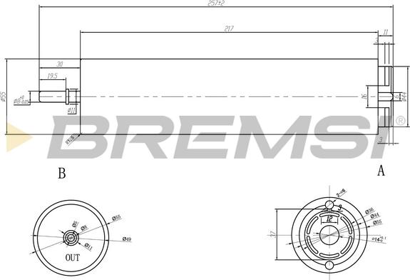 Bremsi FE0374 - Топливный фильтр autodif.ru