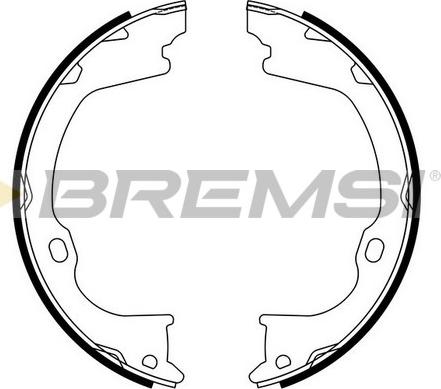 Bremsi GF4986 - Комплект тормозов, ручник, парковка autodif.ru