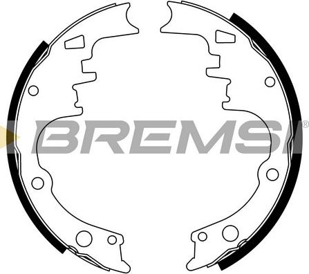 Bremsi GF4245 - Комплект тормозных колодок, барабанные autodif.ru