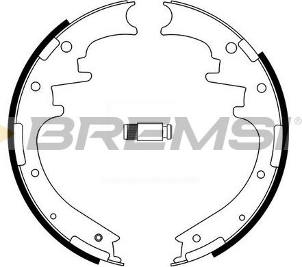 Bremsi GF4705 - Комплект тормозных колодок, барабанные autodif.ru