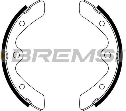 Bremsi GF0906 - Комплект тормозных колодок, барабанные autodif.ru
