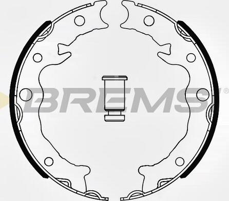 Bremsi GF0645 - Комплект тормозов, ручник, парковка autodif.ru