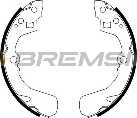 Bremsi GF0660 - Комплект тормозных колодок, барабанные autodif.ru