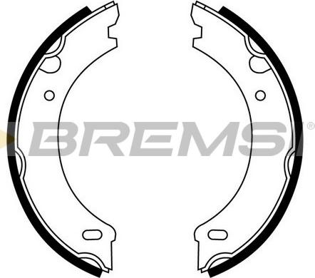Bremsi GF0605 - Комплект тормозов, ручник, парковка autodif.ru