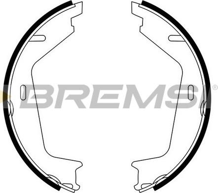 Bremsi GF0608 - Комплект тормозов, ручник, парковка autodif.ru