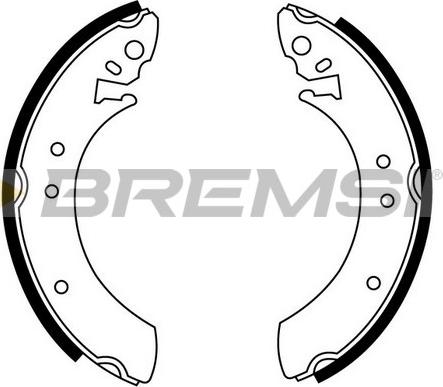Bremsi GF0192 - Комплект тормозных колодок, барабанные autodif.ru