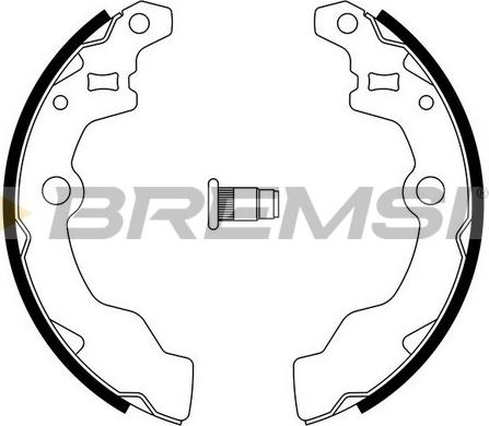 Bremsi GF0882A - Комплект тормозных колодок, барабанные autodif.ru