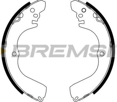 Bremsi GF0827 - Комплект тормозных колодок, барабанные autodif.ru