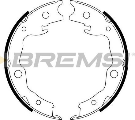 Bremsi GF0876 - Комплект тормозов, ручник, парковка autodif.ru