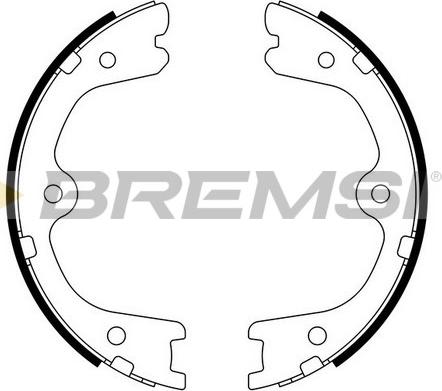 Bremsi GF0872 - Комплект тормозов, ручник, парковка autodif.ru