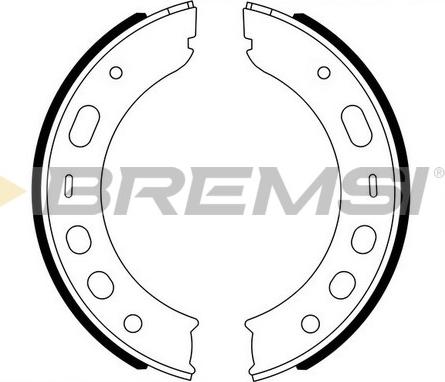 Bremsi GF0399A - Комплект тормозов, ручник, парковка autodif.ru