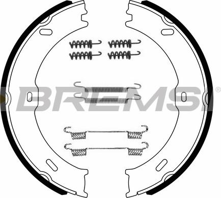 Bremsi GF0315-1 - Комплект тормозов, ручник, парковка autodif.ru