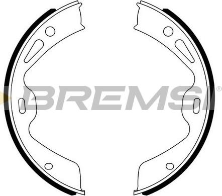 Bremsi GF0330 - Комплект тормозов, ручник, парковка autodif.ru