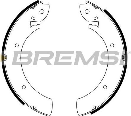 Bremsi GF0207 - Комплект тормозных колодок, барабанные autodif.ru