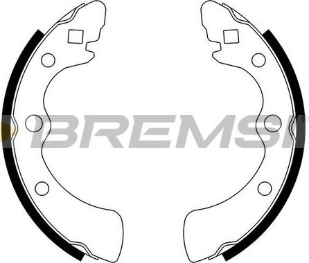 Bremsi GF0700 - Комплект тормозных колодок, барабанные autodif.ru