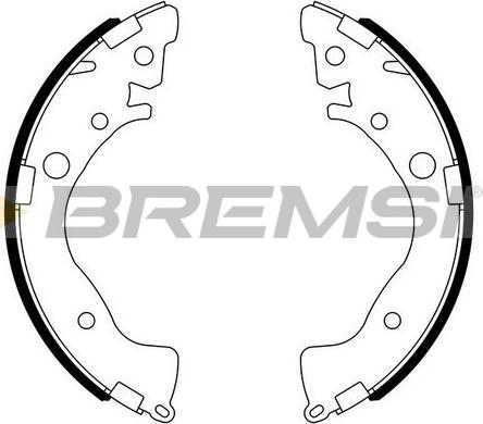 Bremsi GF0719 - Комплект тормозных колодок, барабанные autodif.ru