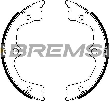 Bremsi GF0721 - Комплект тормозов, ручник, парковка autodif.ru