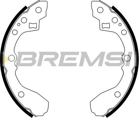 Bremsi GF0778 - Комплект тормозных колодок, барабанные autodif.ru