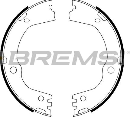Bremsi GF1107 - Комплект тормозов, ручник, парковка autodif.ru