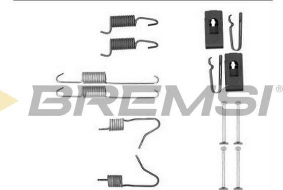 Bremsi SK0898 - Комплектующие, барабанный тормозной механизм autodif.ru