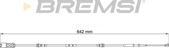 Bremsi WI0905 - Сигнализатор, износ тормозных колодок autodif.ru