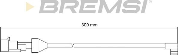 Bremsi WI0902 - Сигнализатор, износ тормозных колодок autodif.ru